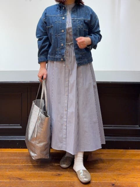 Asamiさんの「DRESSTERIOR｜【ウォッシャブル】ヴィンテージバンドカラーGジャン」を使ったコーディネート