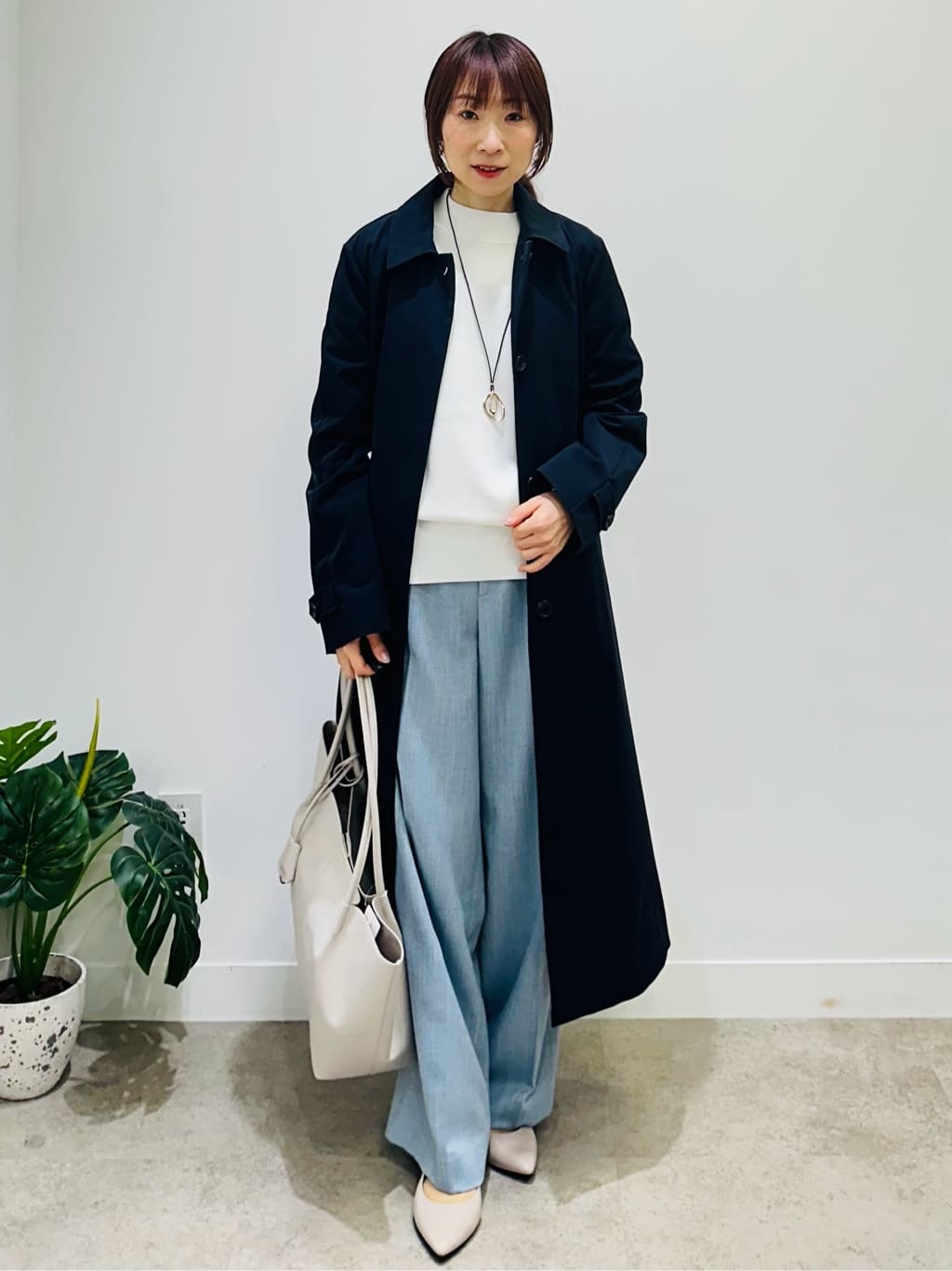 Miwaさんの「UNTITLED｜◆【はっ水/洗える】タスランステンカラーコート」を使ったコーディネート