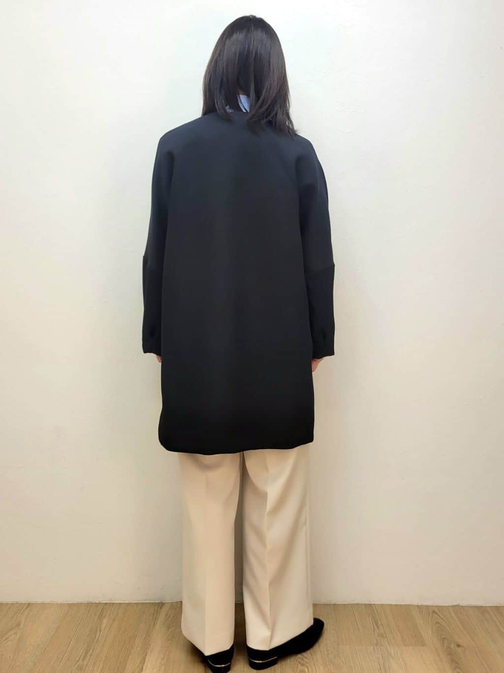 LISAさんの「OPAQUE.CLIP｜フォルムスリーブミドルコート【洗濯機OK】」を使ったコーディネート