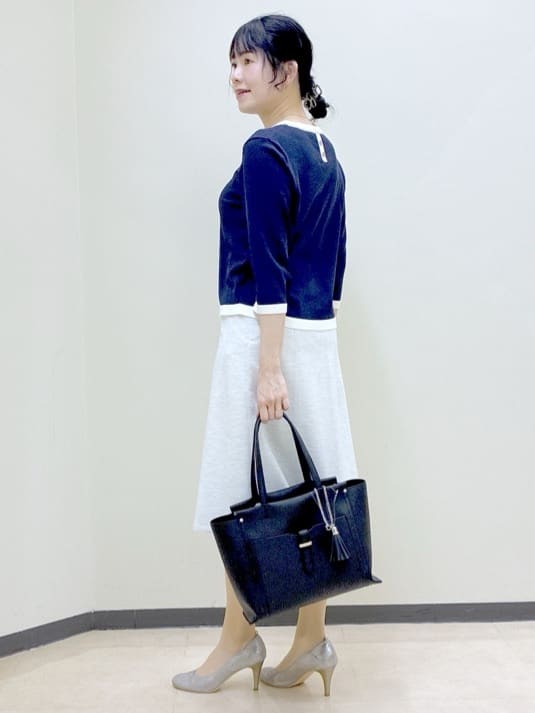  beni_gingerさんの「Reflect｜【アンサンブル可】バイカラーニット」を使ったコーディネート