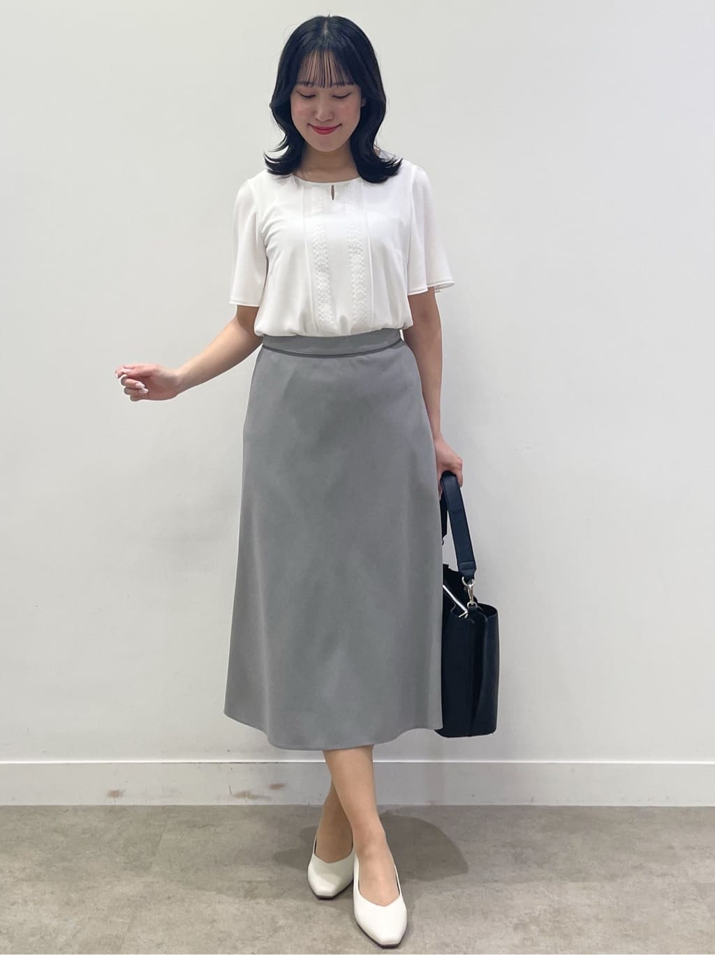 yukariさんの「Reflect｜【UVカット／接触冷感】五分袖シフォンブラウス」を使ったコーディネート