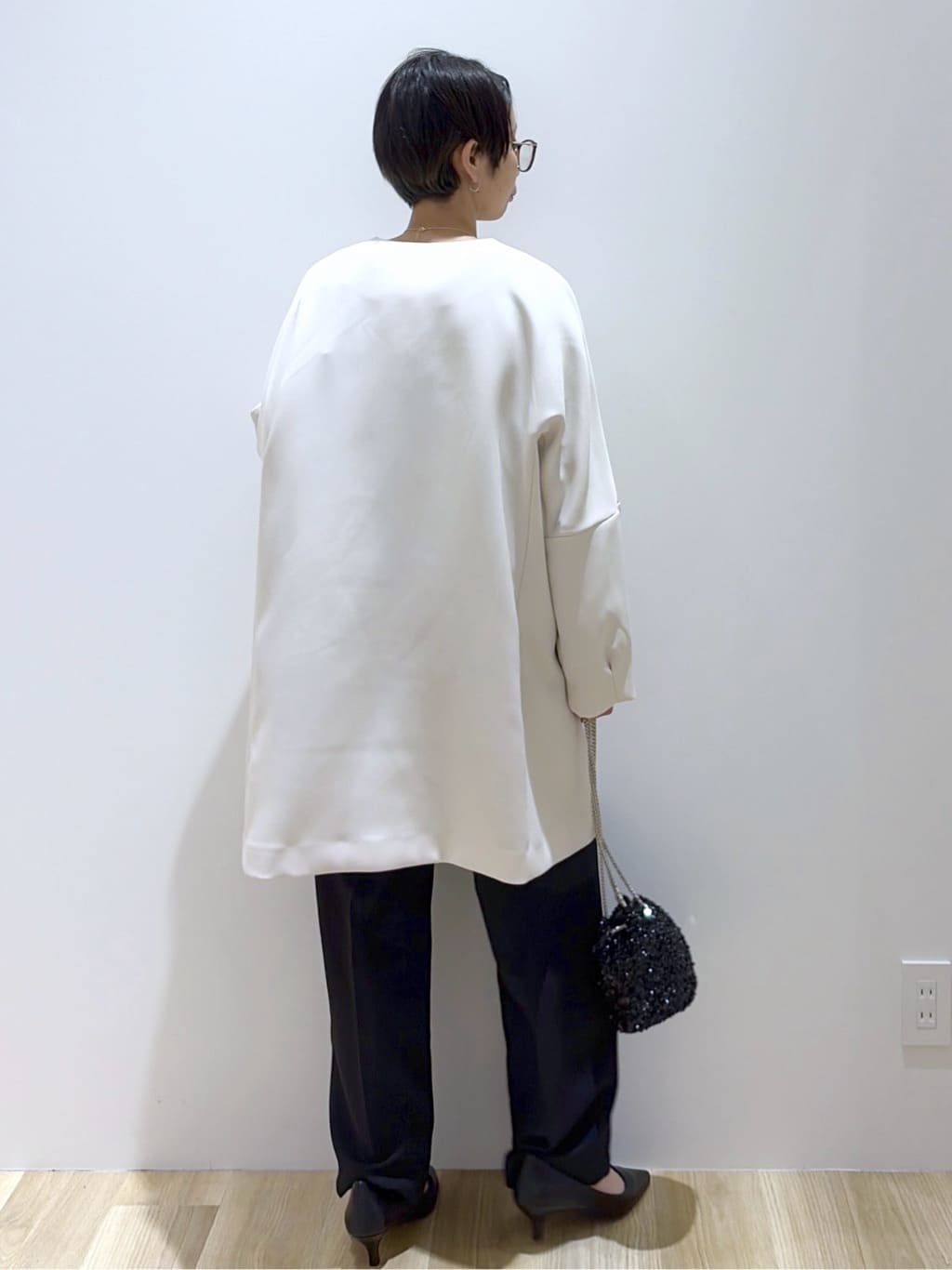 えりさんの「OPAQUE.CLIP｜フォルムスリーブミドルコート【洗濯機OK】」を使ったコーディネート