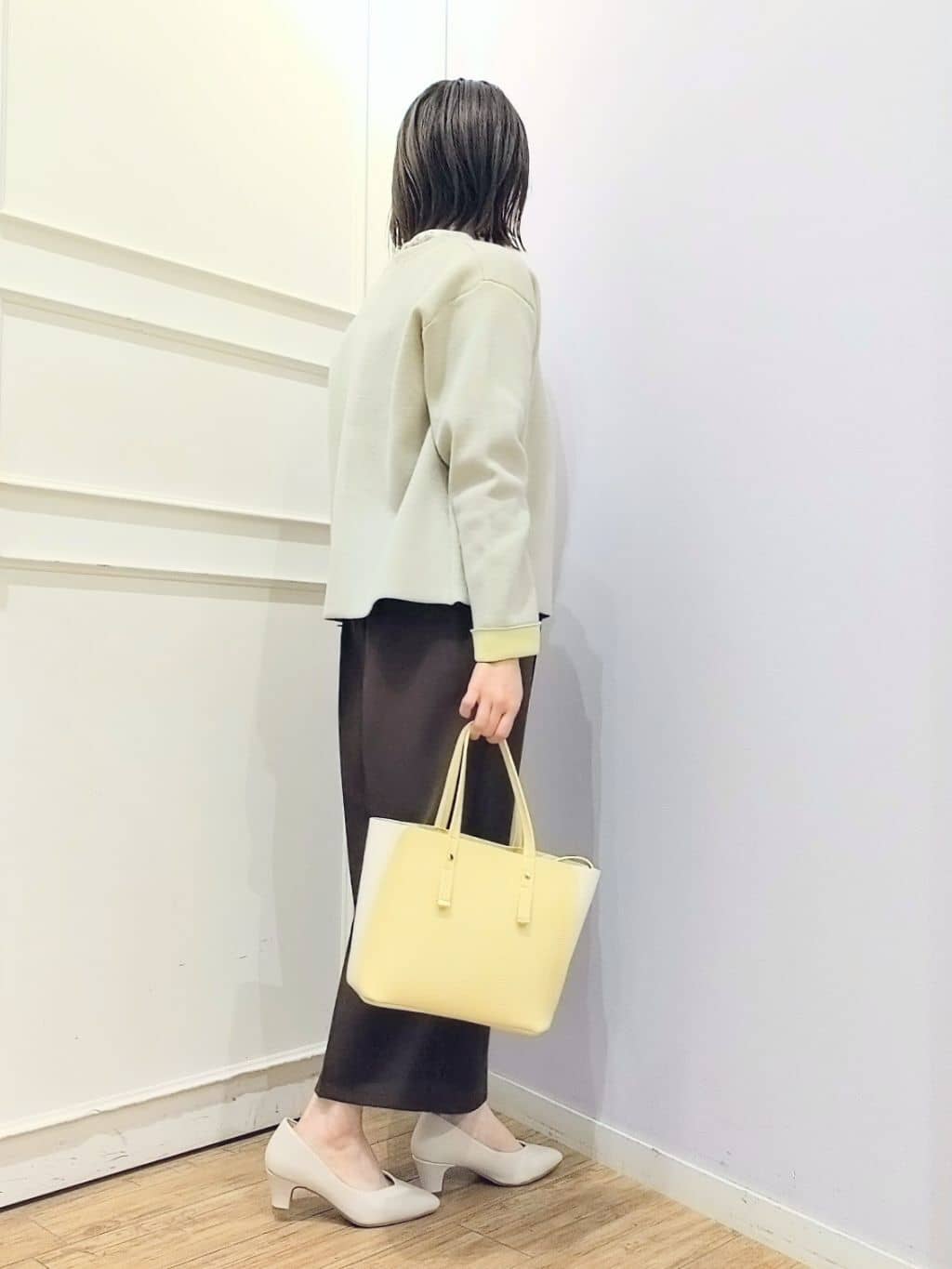 miomioさんの「SHOO･LA･RUE｜【洗濯機可/S-LL】品良くきまる 配色カーディガン」を使ったコーディネート