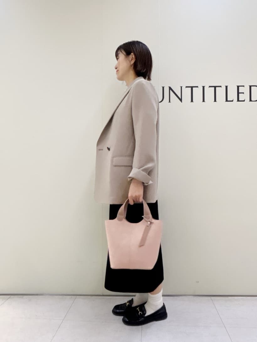 Mikiさんの「UNTITLED｜【セットアップ可/ウエストゴム】Aラインニットスカート」を使ったコーディネート