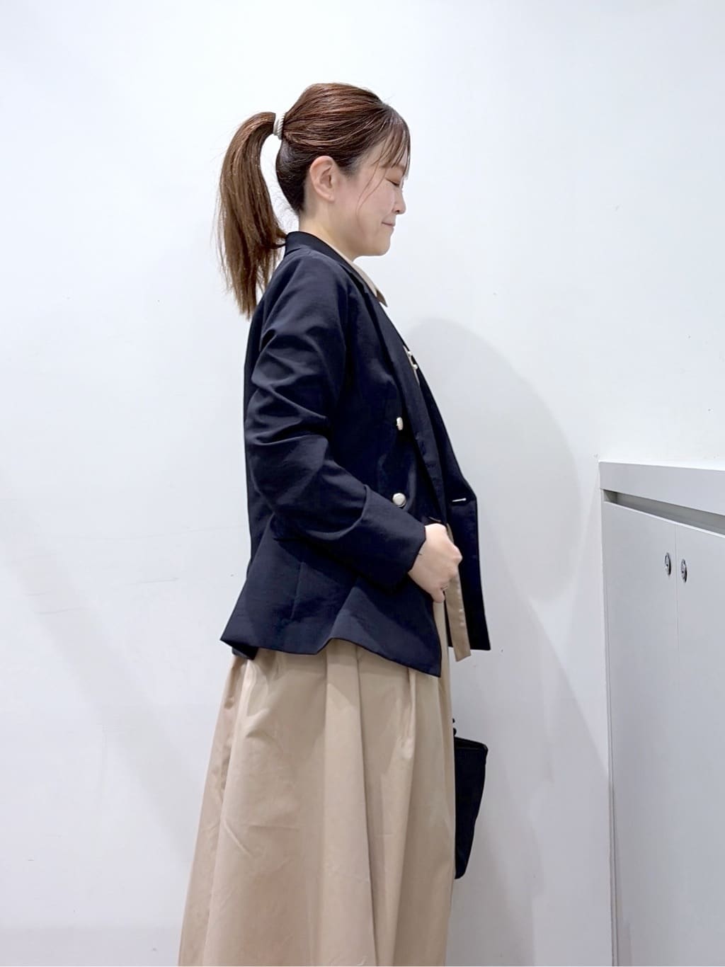 Junさんの「index｜《再入荷》ダブルブレストテーラードジャケット【接触冷感／吸水速乾／イージーアイロン／防シワ／洗濯機O」を使ったコーディネート