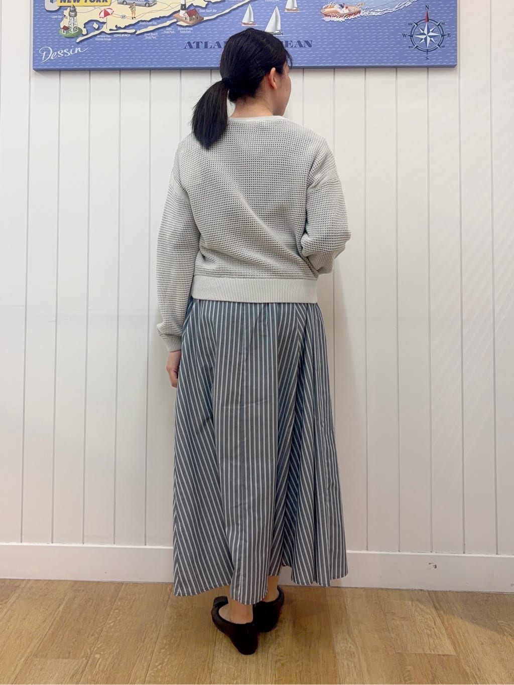 Mayaさんの「Dessin｜【洗える】コットンメッシュニットカーディガン」を使ったコーディネート