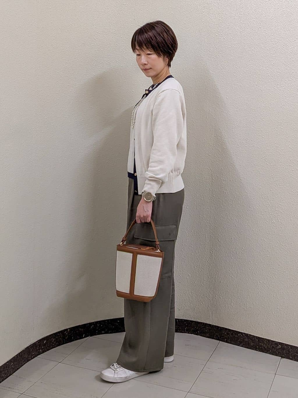 ホンマさんの「Reflect｜【アンサンブル可】バイカラーニット」を使ったコーディネート