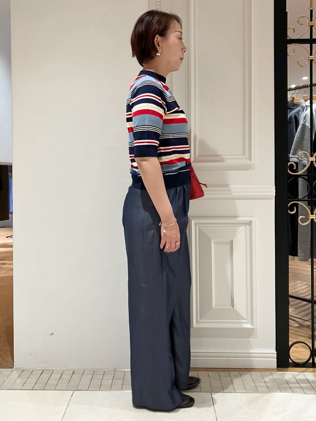 TAJIさんの「DRESSTERIOR｜【otonaMUSE5月号掲載/セットアップ可】テンセルデニムワイドパンツ」を使ったコーディネート