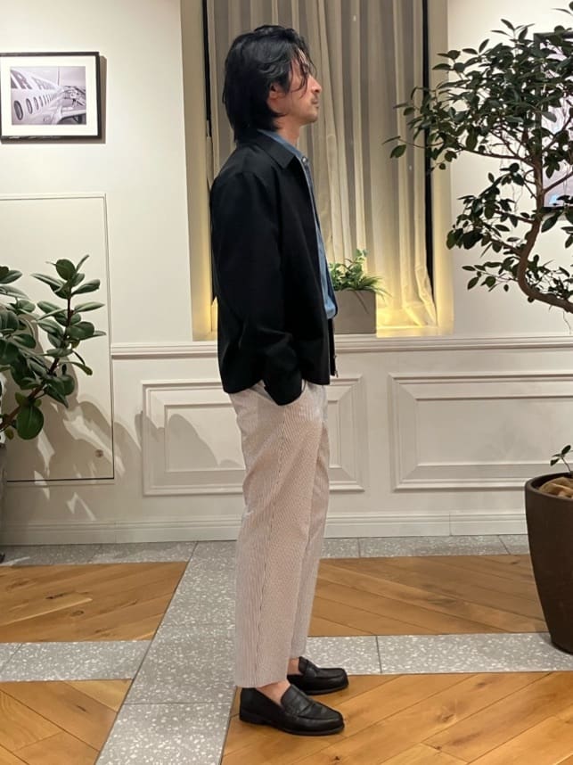 junyaさんの「DRESSTERIOR｜【ウォッシャブル】ウールハリントン ジャケット」を使ったコーディネート