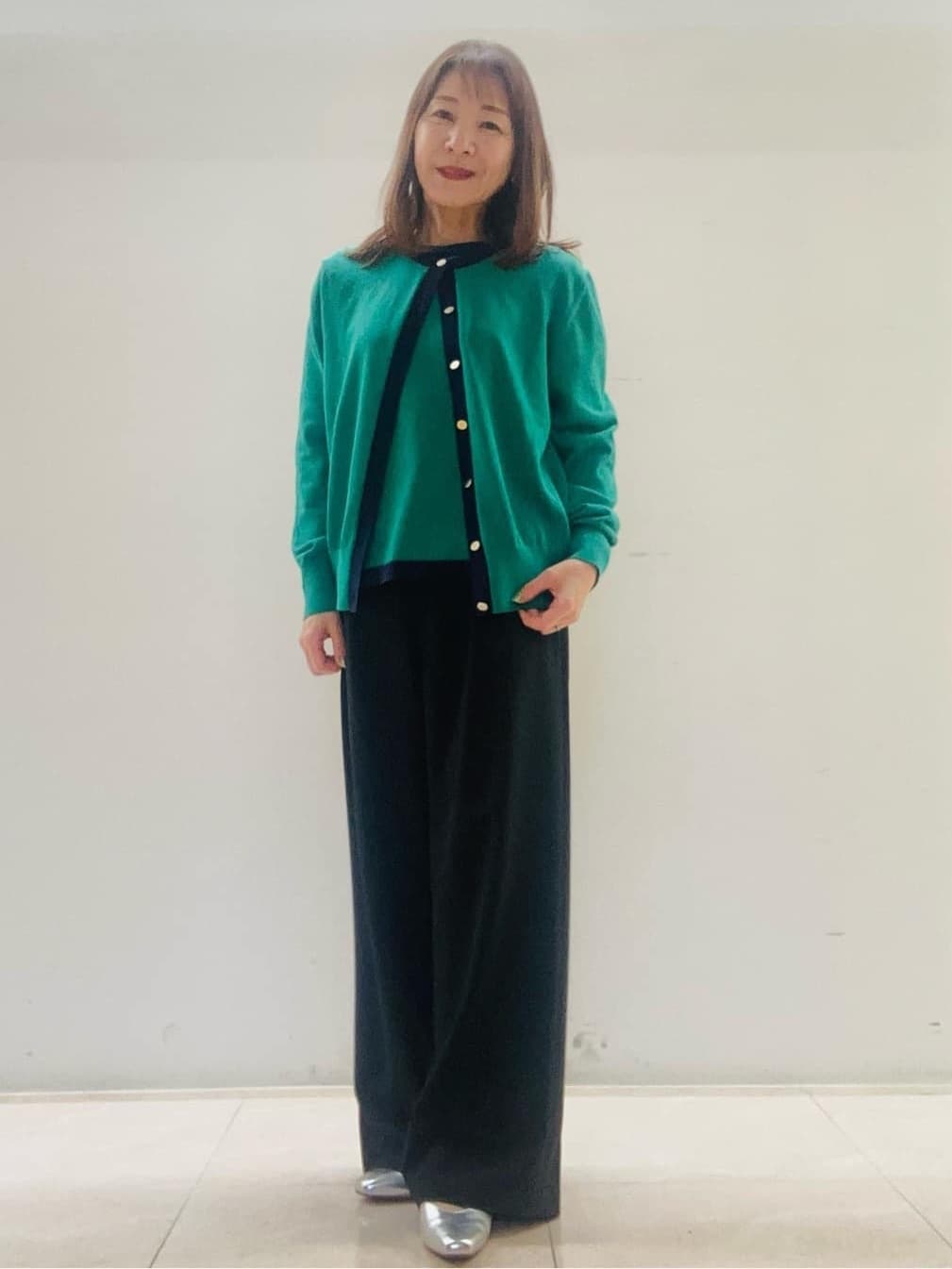 kurodaさんの「Reflect｜【アンサンブル可】バイカラーニット」を使ったコーディネート