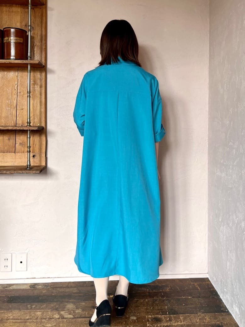 saoriさんの「【UV／冷感／速乾】麻調合繊スキッパーワンピース」を使ったコーディネート