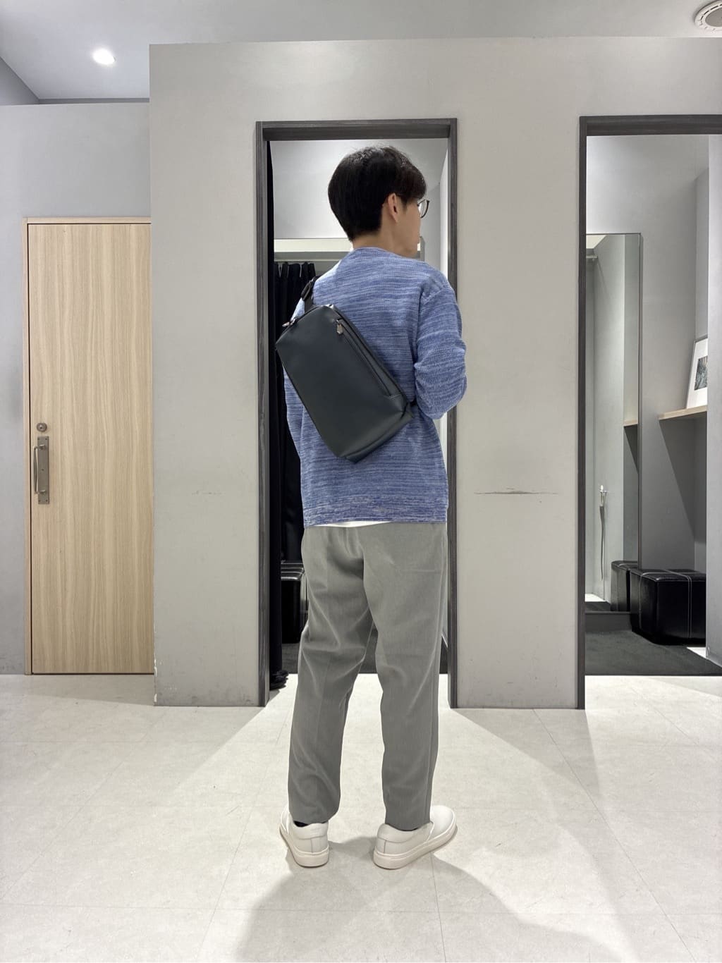わいずみさんの「TAKEO KIKUCHI｜【洗える】カラースプリングニット」を使ったコーディネート