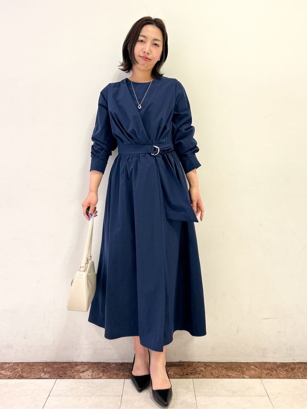 madokaさんの「OPAQUE.CLIP｜メッシュニットカーディガン【洗濯機OK】」を使ったコーディネート