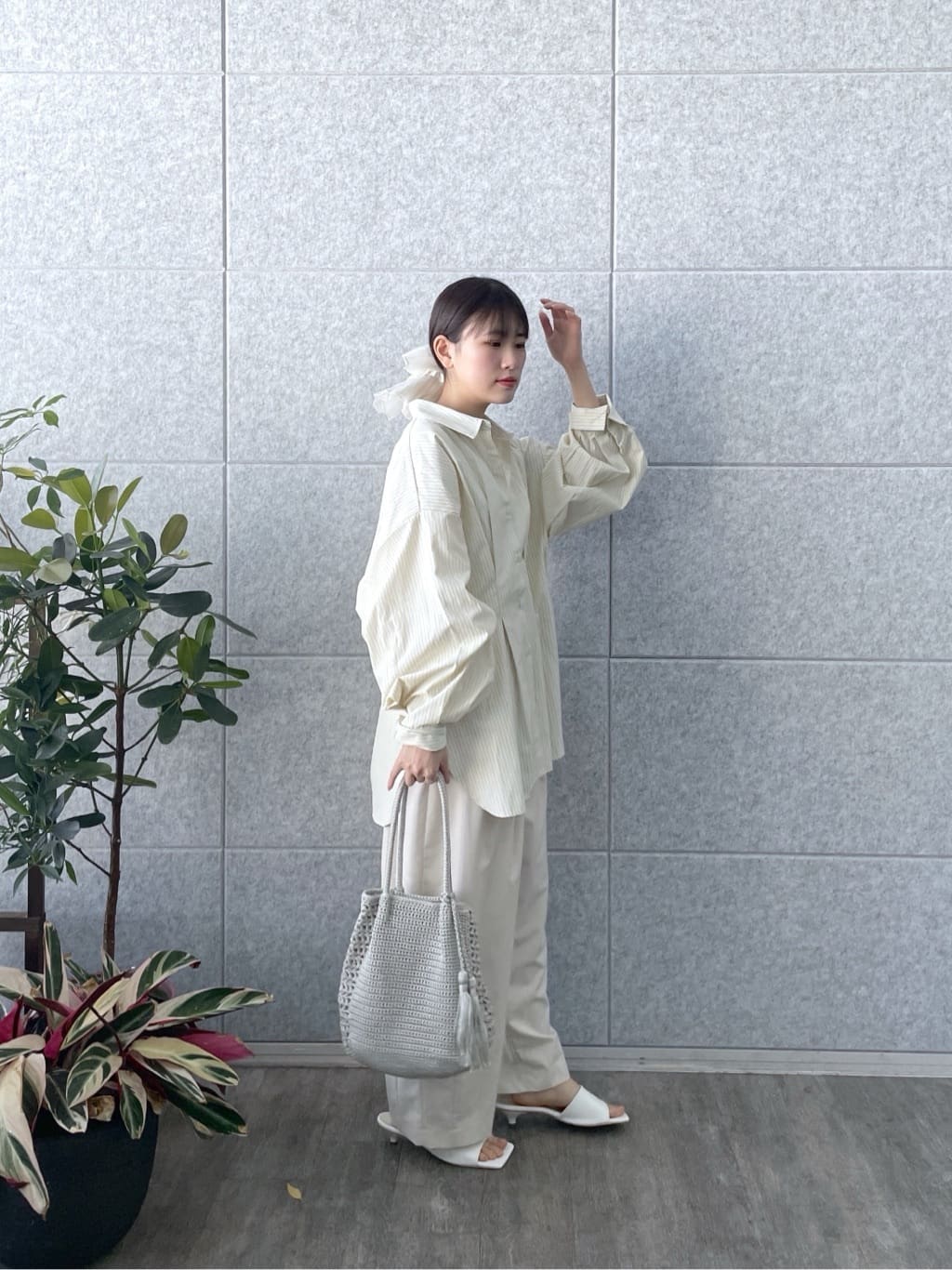 Renoさんの「INDIVI｜カーヴィーパンツ【接触冷感】」を使ったコーディネート
