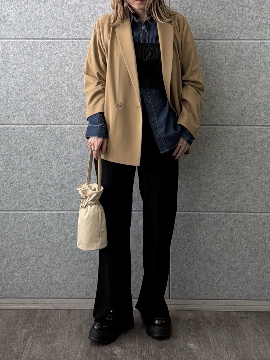 kotakiさんの「INDIVI｜Comfy SET UP｜ダブルブレストイージージャケット【セットアップ対応／通勤／カセット服／接触」を使ったコーディネート