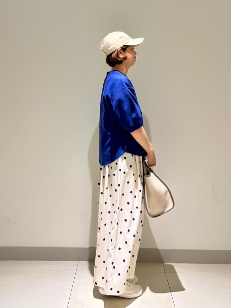 Haruさんの「Dessin｜【洗える】ドットワイドパンツ」を使ったコーディネート