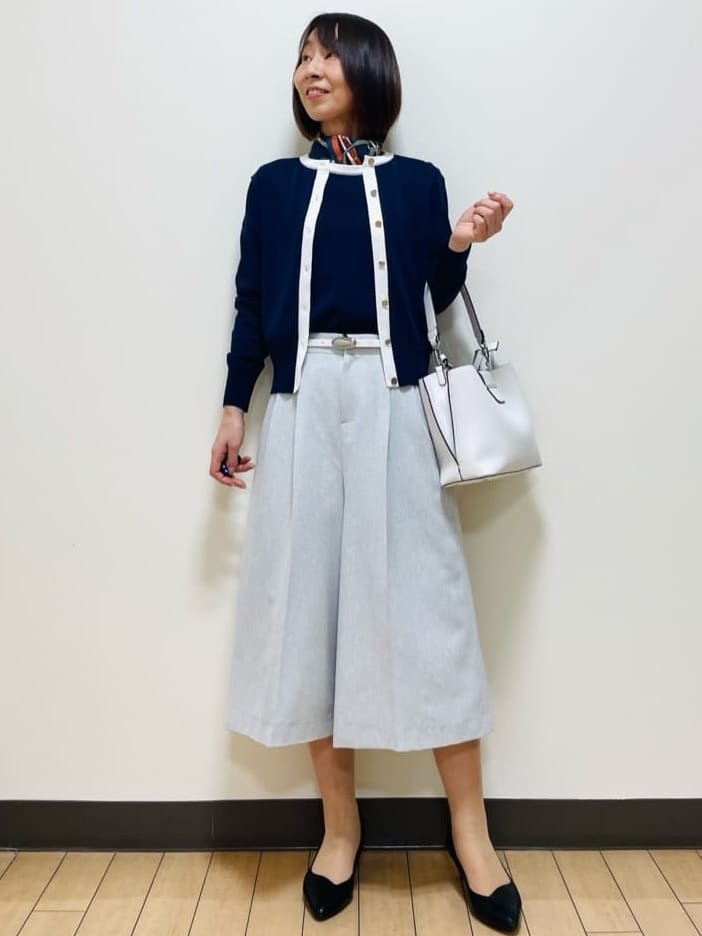 Riiさんの「Reflect｜【アンサンブル可】バイカラーニット」を使ったコーディネート
