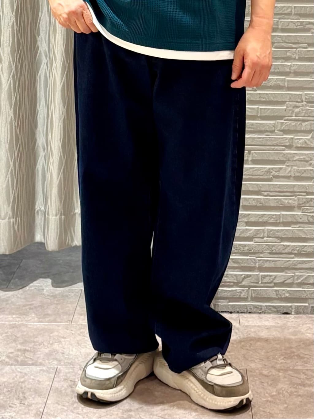 Pーyamaさんの「THE SHOP TK｜【ラクして決まる！】レイヤード風半袖Tシャツ　洗濯機OK」を使ったコーディネート