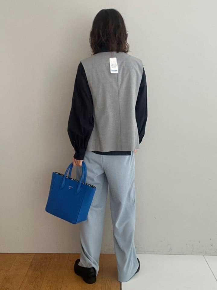 misaさんの「DRESSTERIOR｜【ウォッシャブル/通勤】スタンドフリル ブラウス」を使ったコーディネート
