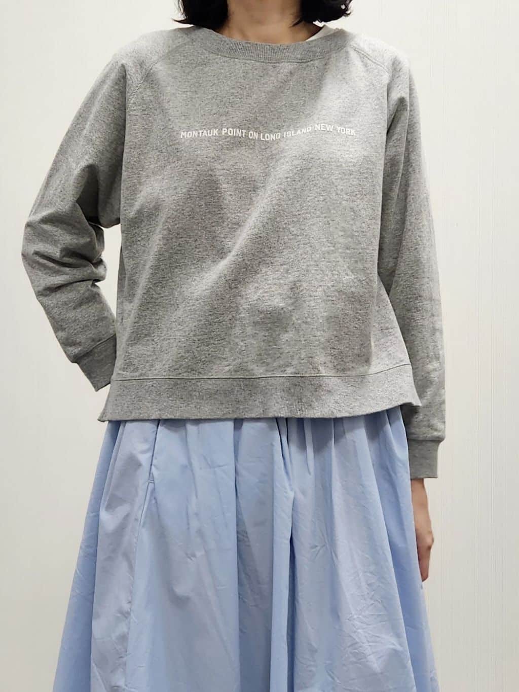 naraさんの「Dessin｜【洗える】ラグラン切り替えミニロゴカットソー」を使ったコーディネート