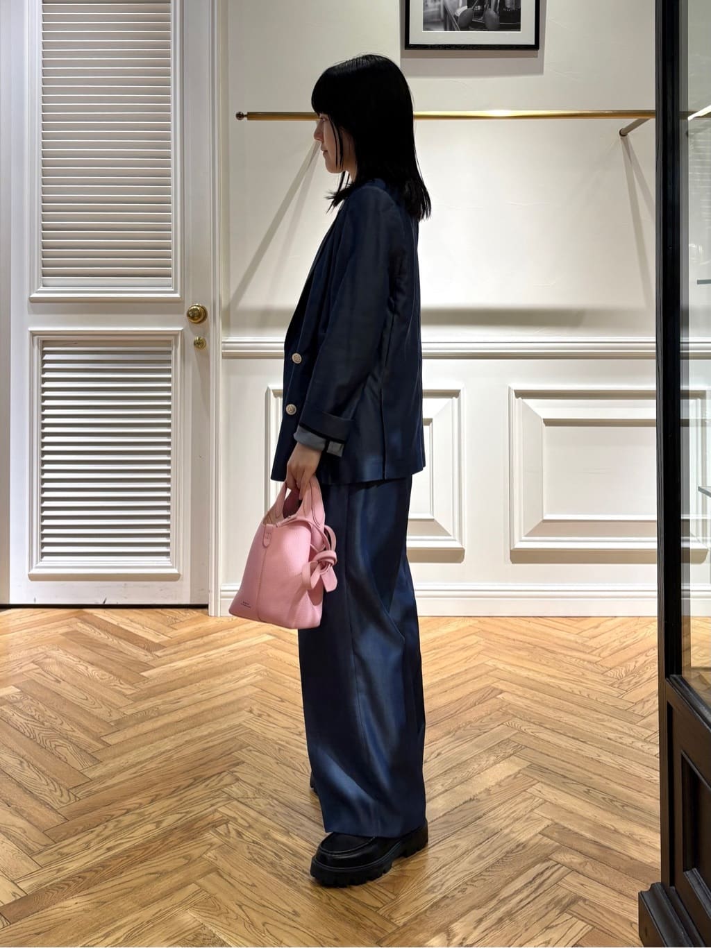 cocoさんの「DRESSTERIOR｜【ウォッシャブル】コットンシルクハーフスリーブニット」を使ったコーディネート