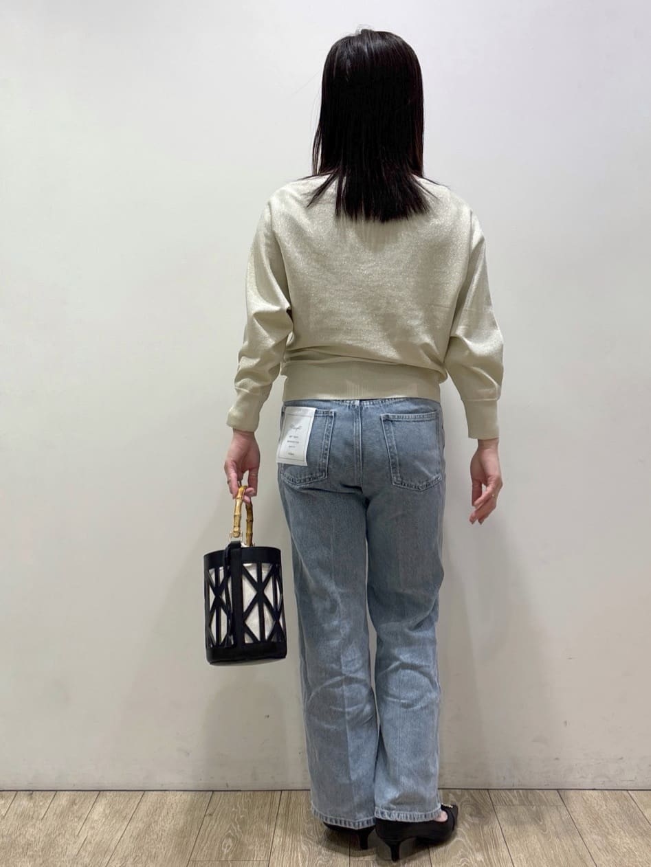mameさんの「index｜フロントパーツ付きドルマンスリーブニット【洗濯機OK／抗ピル】《7col》」を使ったコーディネート