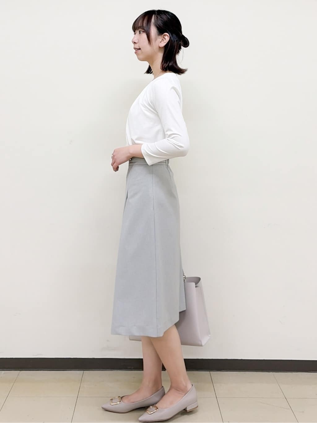 yurinaさんの「index｜【接触冷感／吸水速乾】ノーカラージャケット／セットアップ対応可《洗える／防シワ／ストレッチ》」を使ったコーディネート