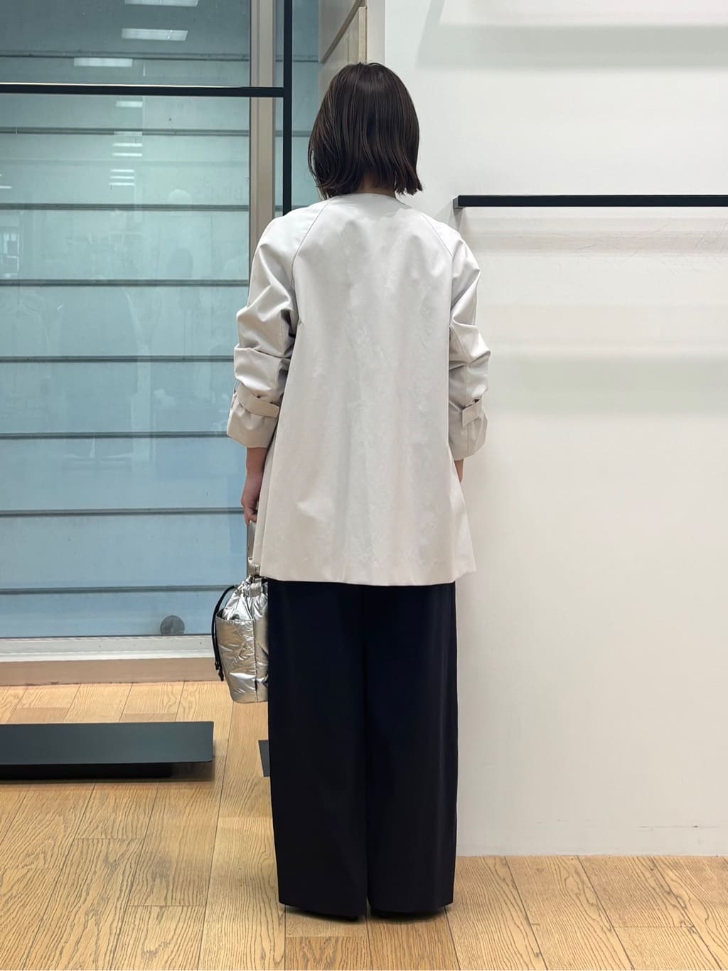 asamiさんの「INDIVI｜【洗える／着心地楽ちん】ブラウス風ストライプカットソートップス」を使ったコーディネート