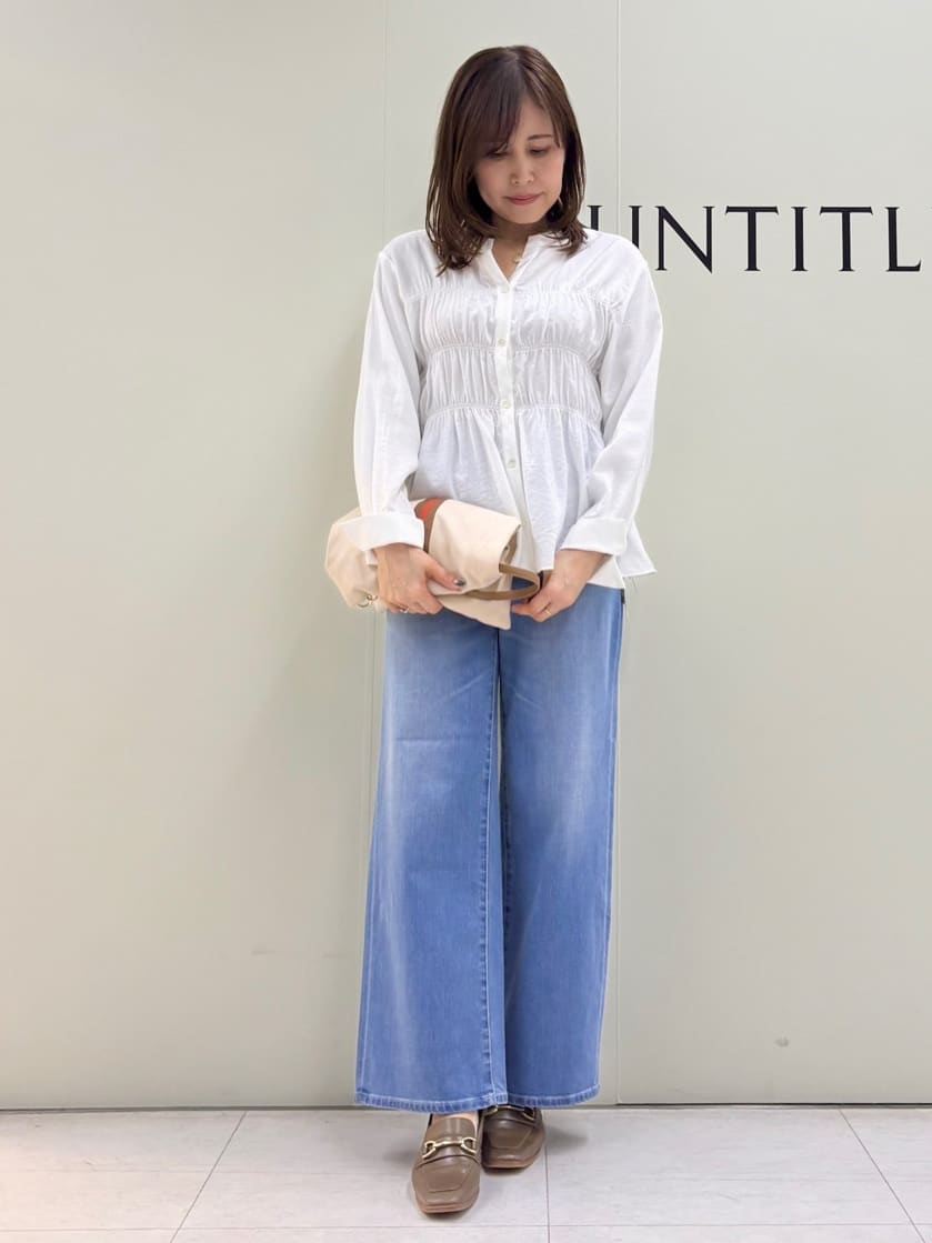 Sakaiさんの「UNTITLED｜【新色追加/セットアップ可】エアリー ダブルブレストジャケット」を使ったコーディネート