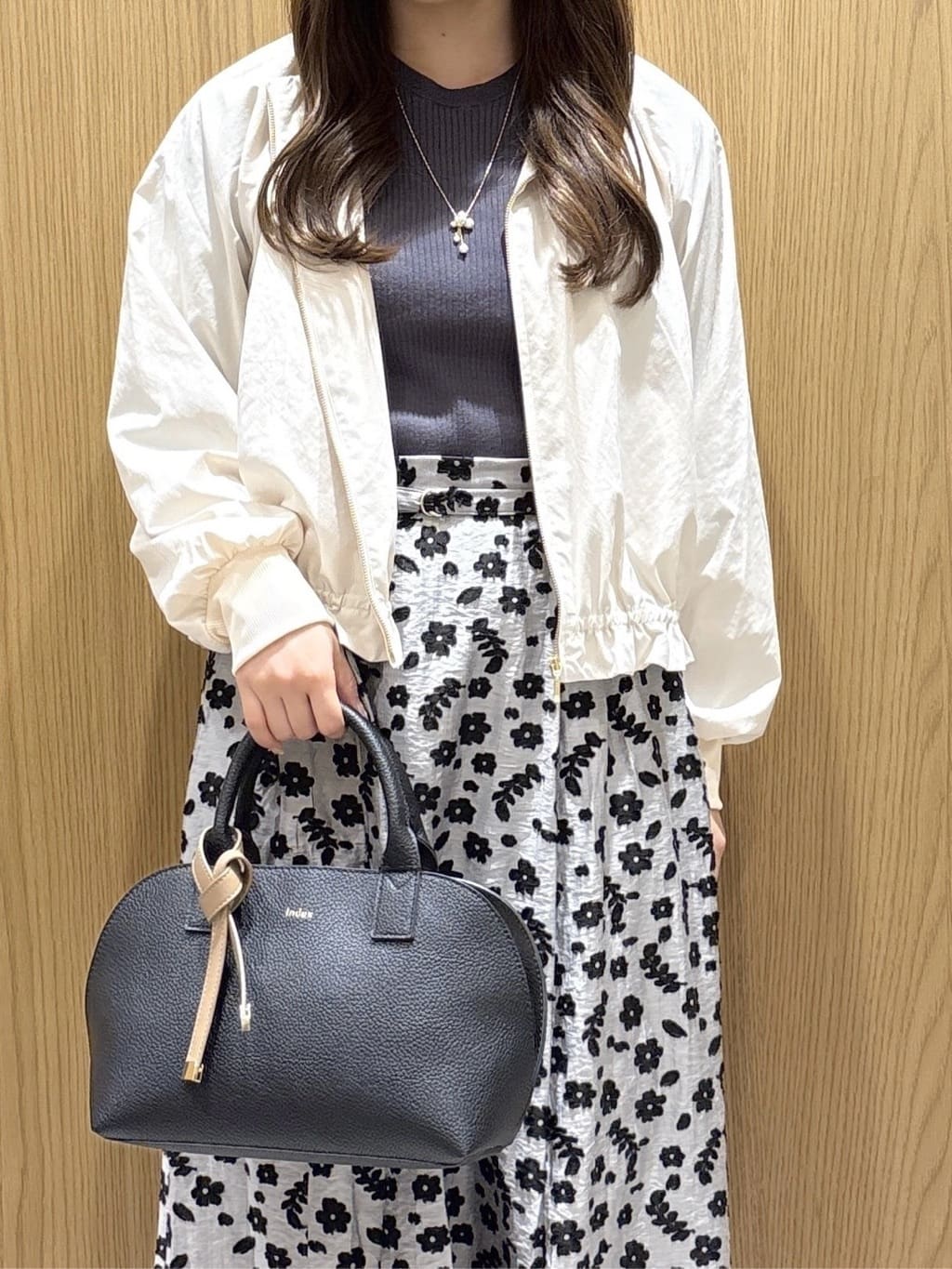 ゆいさんの「index｜接触冷感ノーカラーブルゾン【洗濯機OK／防シワ】」を使ったコーディネート
