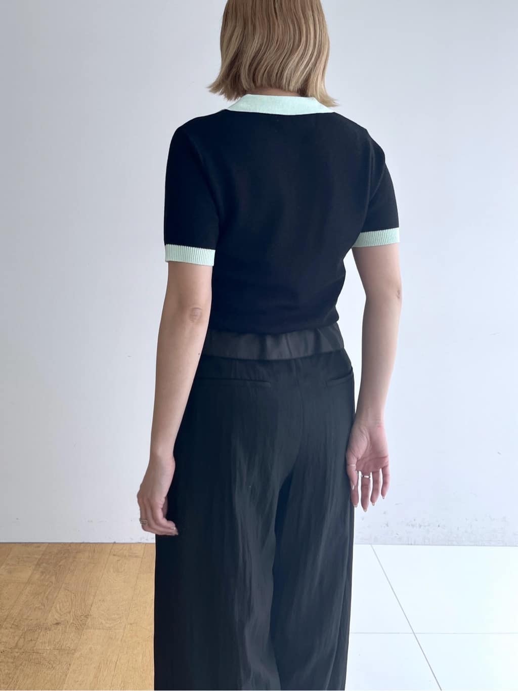 Harukaさんの「INDIVI｜ジャカードポロニット」を使ったコーディネート