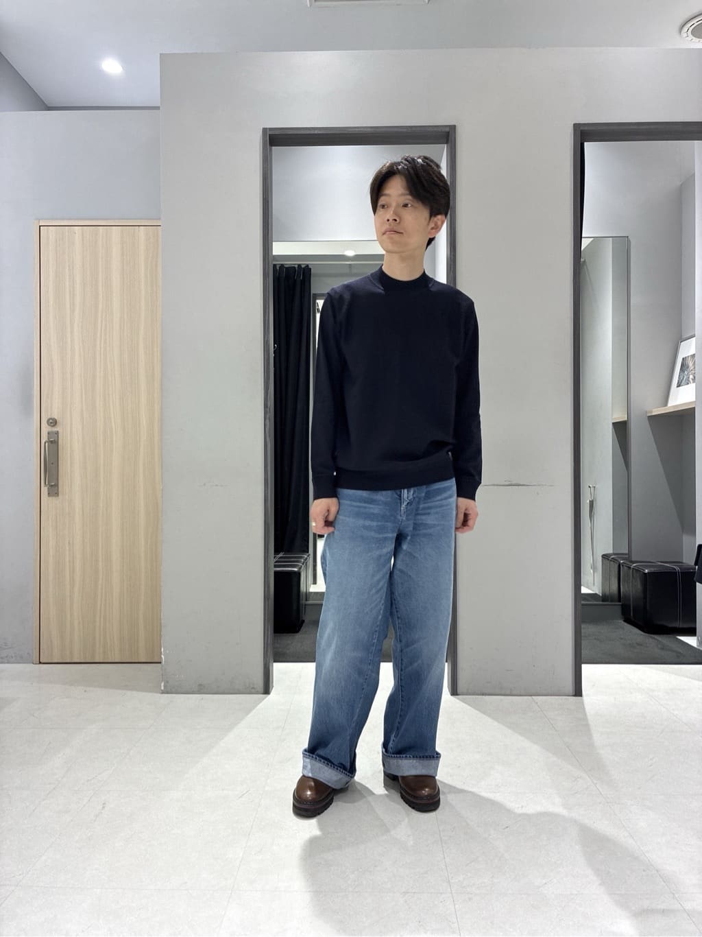 わいずみさんの「TAKEO KIKUCHI｜カカオ柄プリントシャツ」を使ったコーディネート