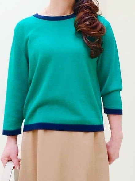花さんの「Reflect｜【アンサンブル可】バイカラーカーディガン」を使ったコーディネート