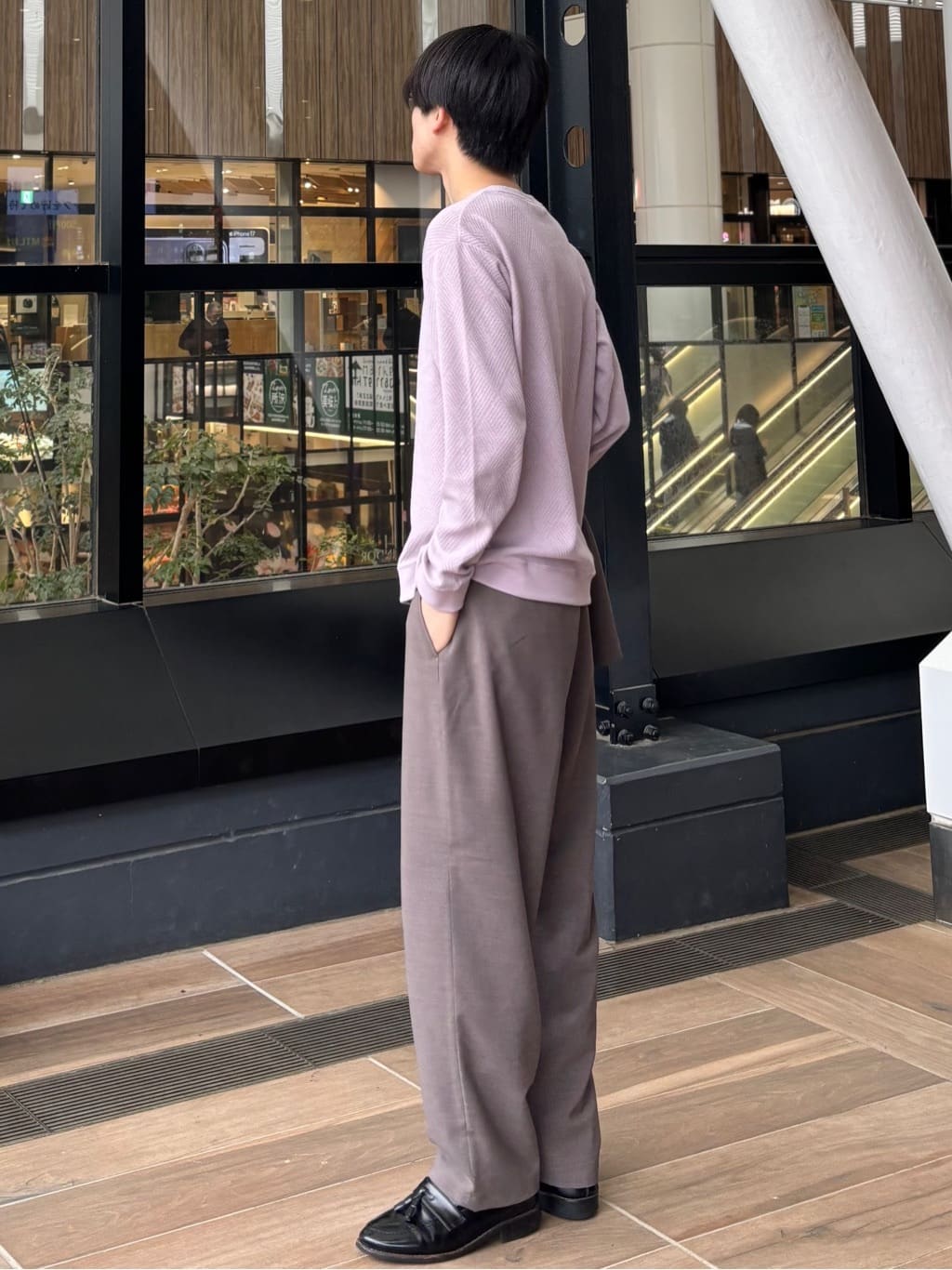 うらしーさんの「THE SHOP TK｜AVANT LINO リラックスジャケット セットアップ可／洗濯機OK」を使ったコーディネート