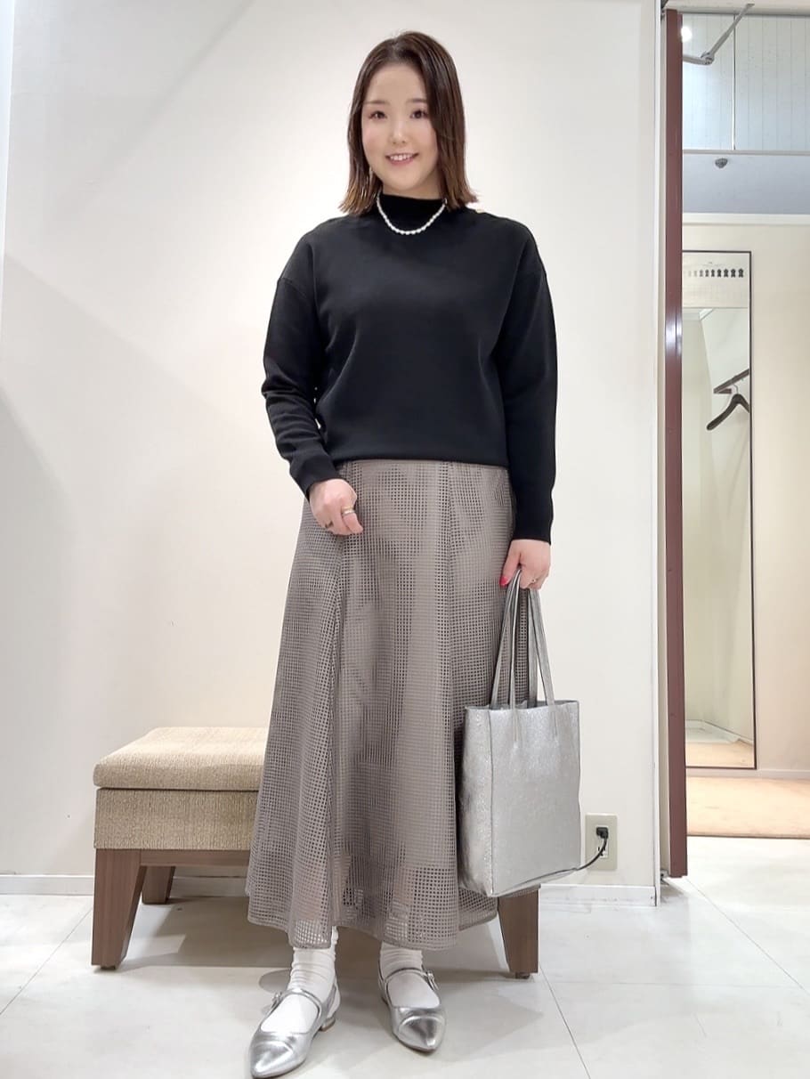 YUIさんの「UNTITLED｜【洗える】ミラノリブニット」を使ったコーディネート