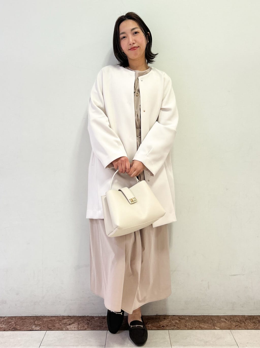 madokaさんの「OPAQUE.CLIP｜カシュクール風デザインワンピース【洗濯機OK】」を使ったコーディネート