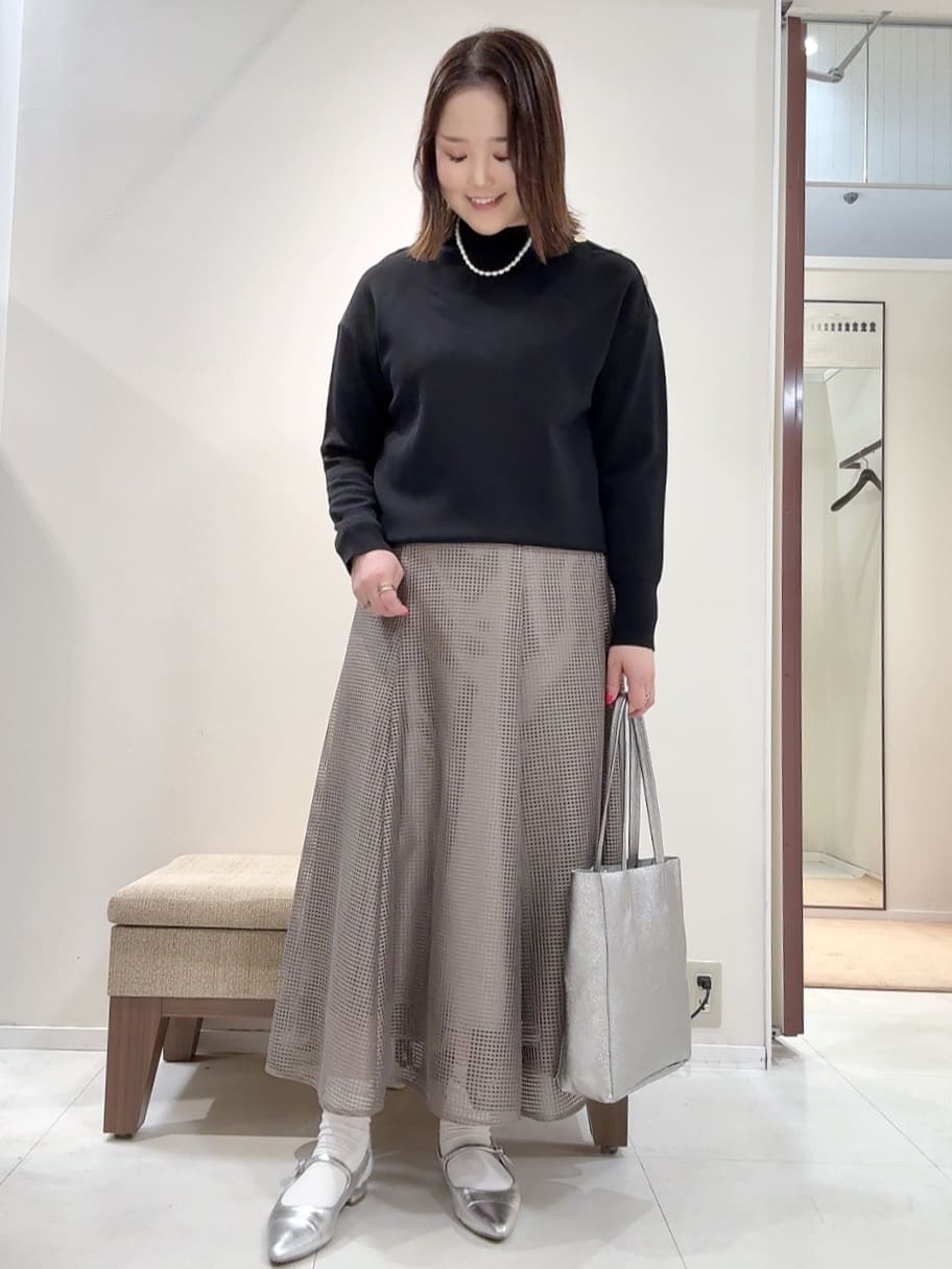 YUIさんの「UNTITLED｜【洗える】ミラノリブニット」を使ったコーディネート