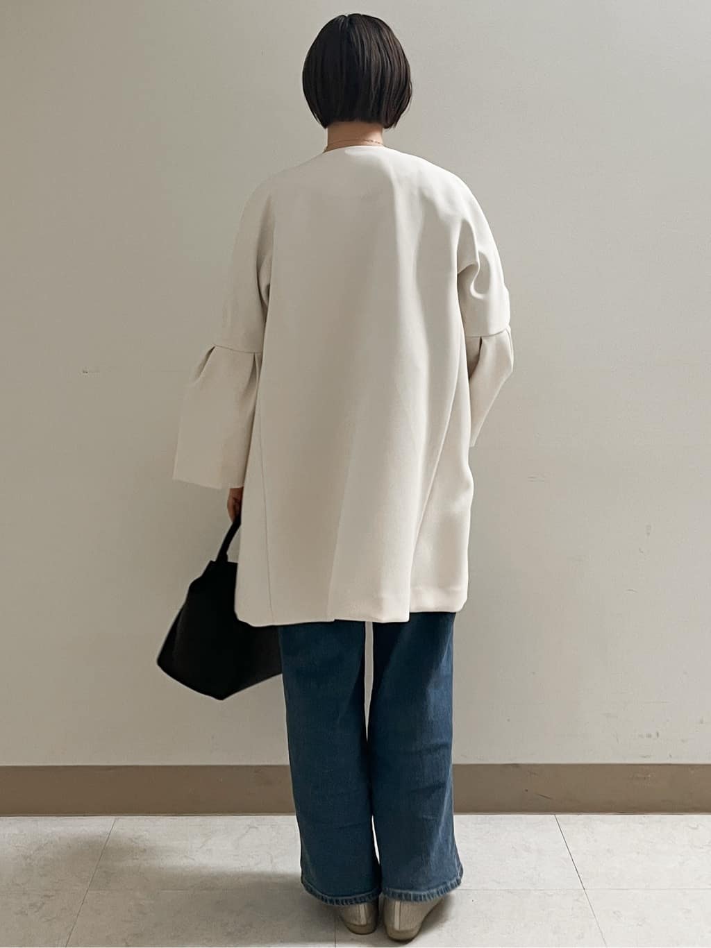 あかねさんの「OPAQUE.CLIP｜フレアスリーブミドルコート【洗濯機OK】」を使ったコーディネート