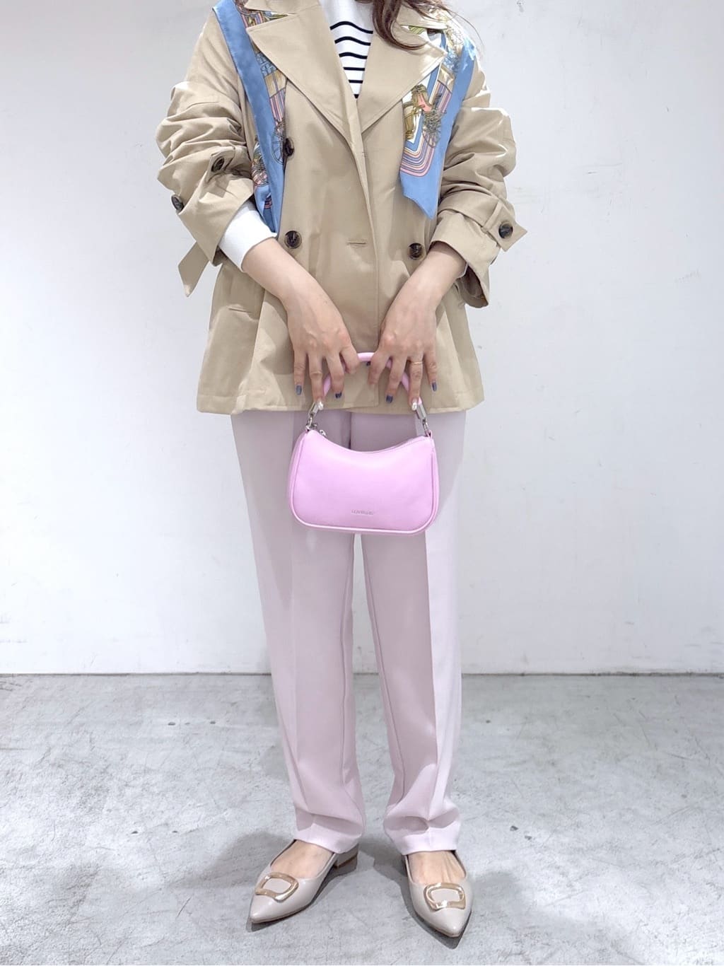 UDOさんの「OPAQUE.CLIP｜ミドルトレンチコート【洗濯機OK】」を使ったコーディネート