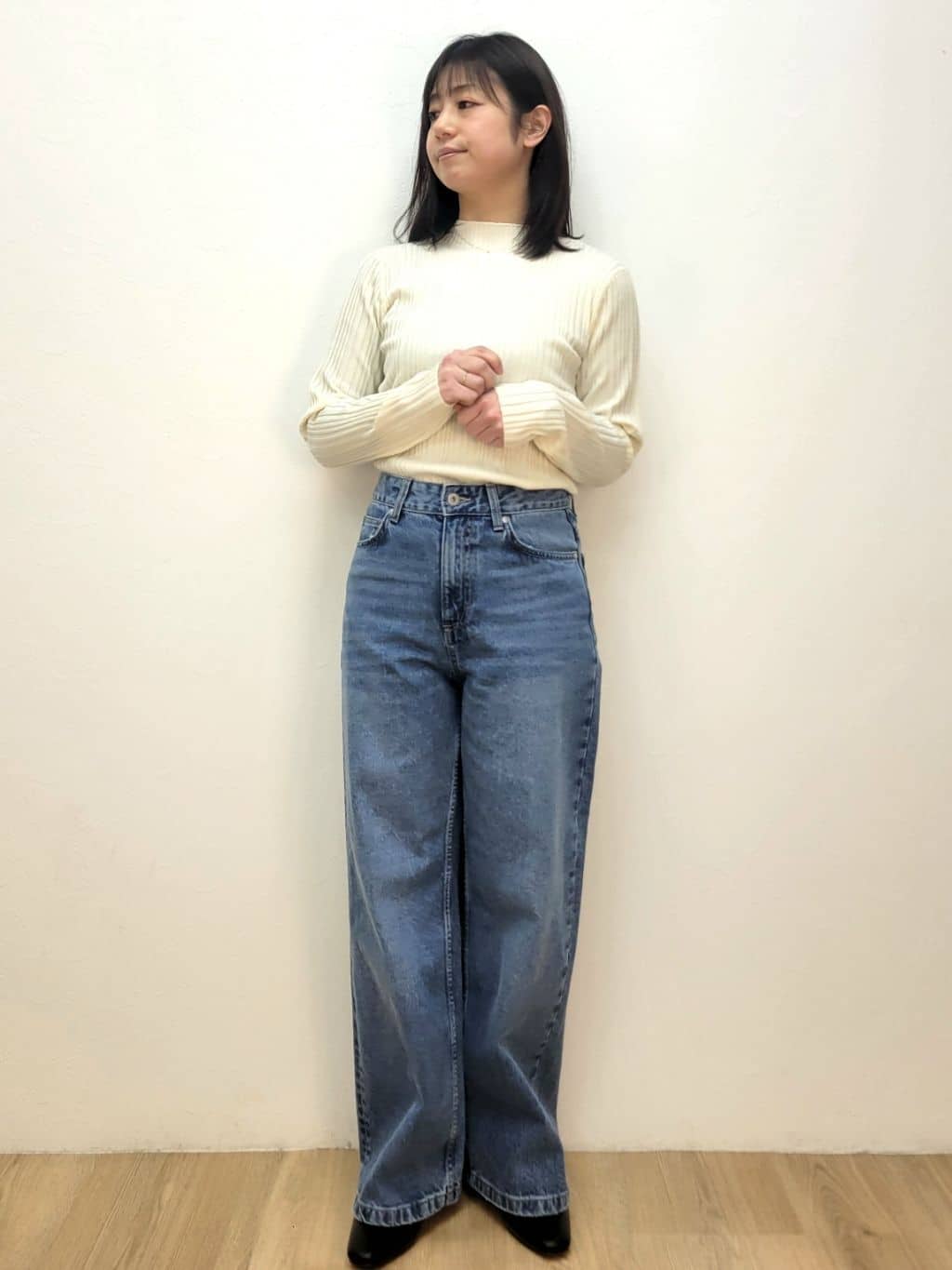 LISAさんの「OPAQUE.CLIP｜金ボタンダブルブレストテーラードジャケット／セットアップ対応【洗える】」を使ったコーディネート