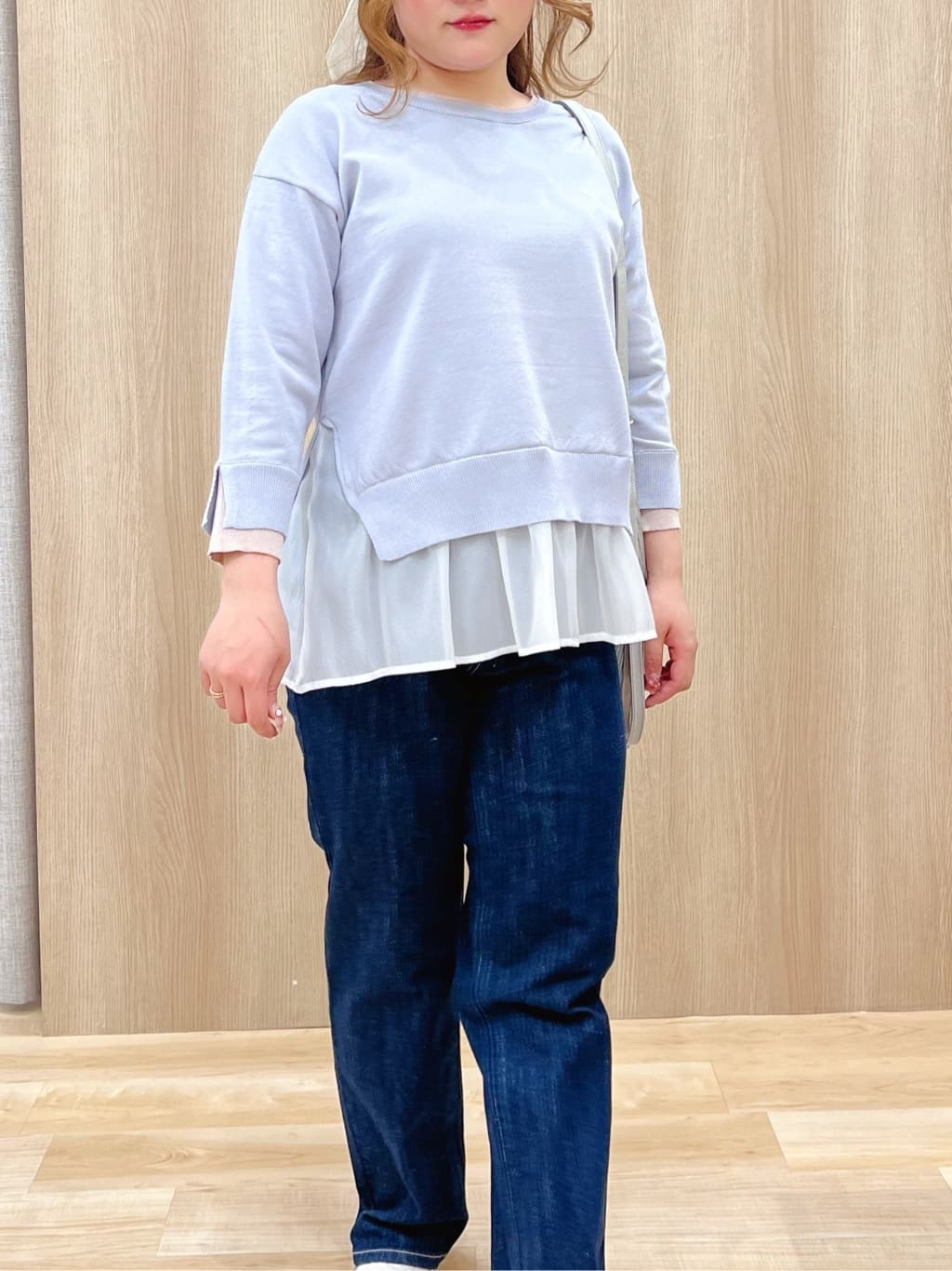 みことさんの「grove｜【選べる着丈】大人のためのストレートデニムパンツ」を使ったコーディネート