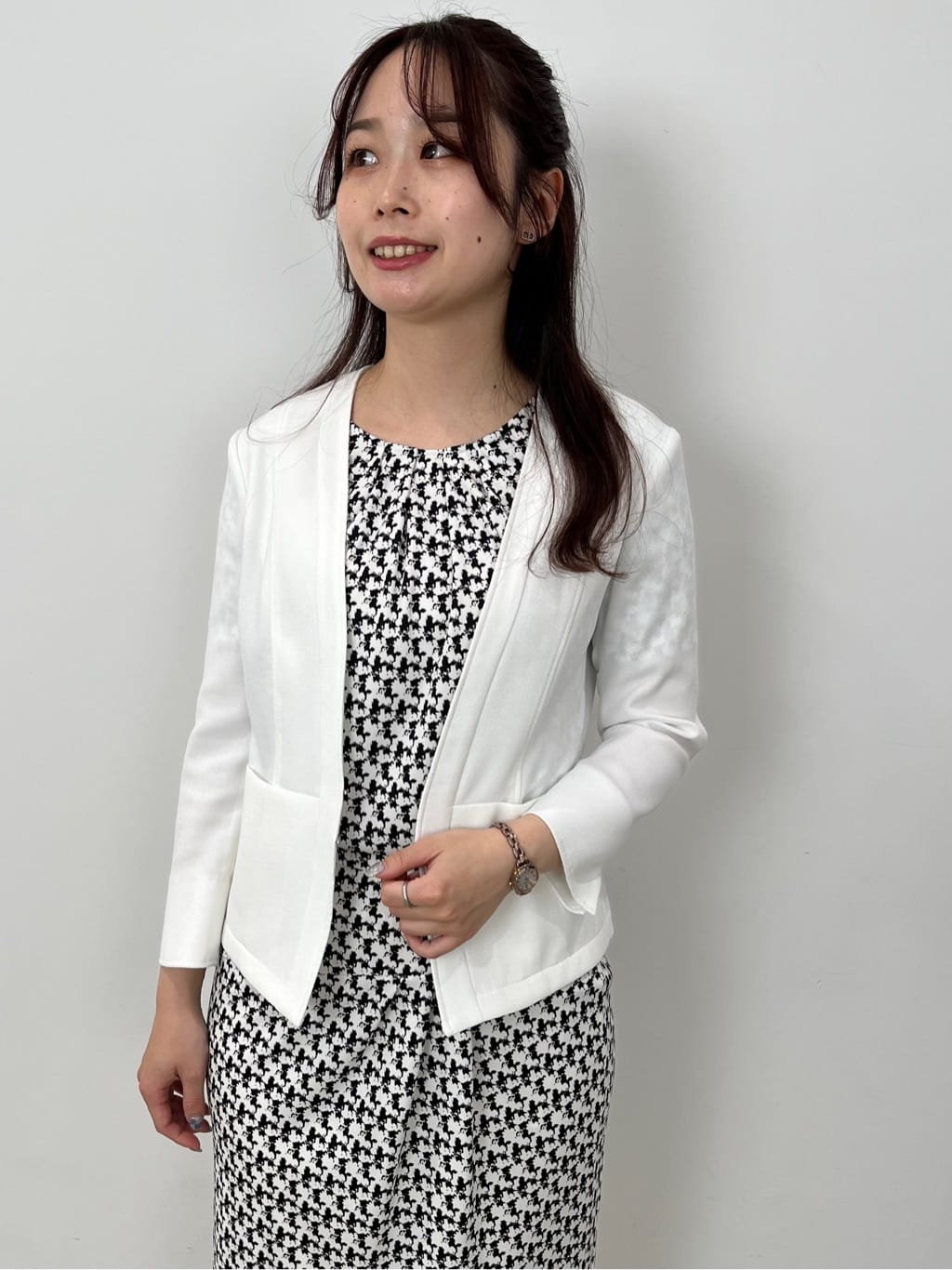 Saekoさんの「COUP DE CHANCE｜【手洗い可/日本製/セットアップ可】幾何柄カットソー」を使ったコーディネート