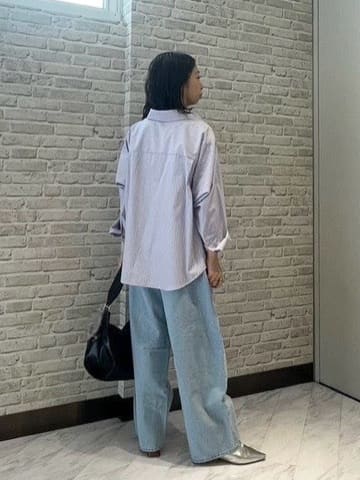 Mikoさんの「INDIVI｜バレルデニムパンツ」を使ったコーディネート