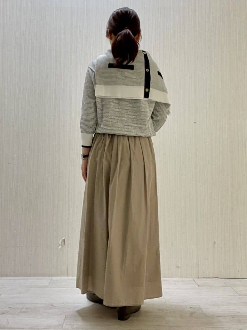 Mさんの「UNTITLED｜◆【セットアップ可/ウエストゴム】シャイニータイプライタースカート」を使ったコーディネート