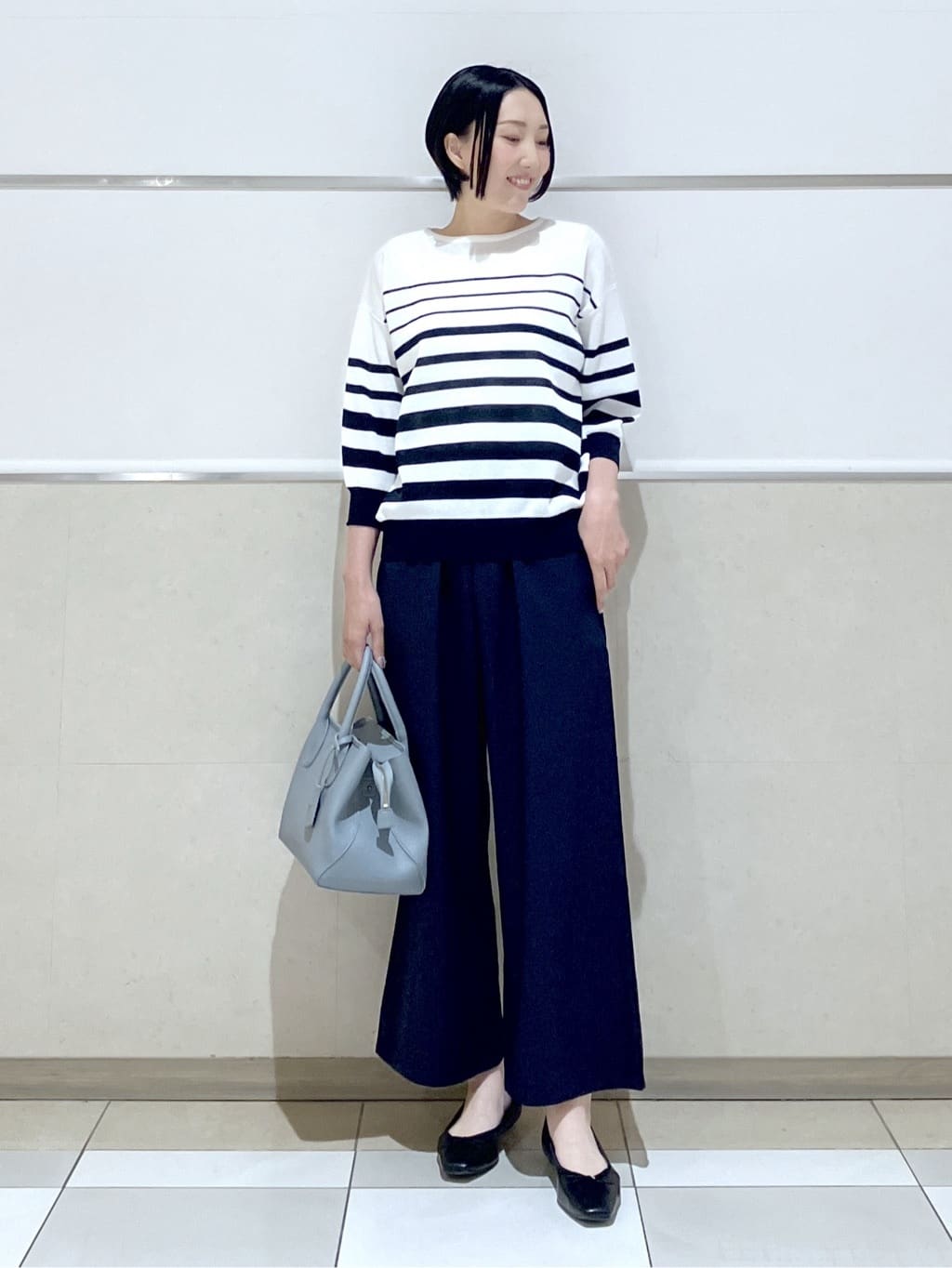eriko さんの「Dessin｜【洗える】シアーリラックスニット」を使ったコーディネート