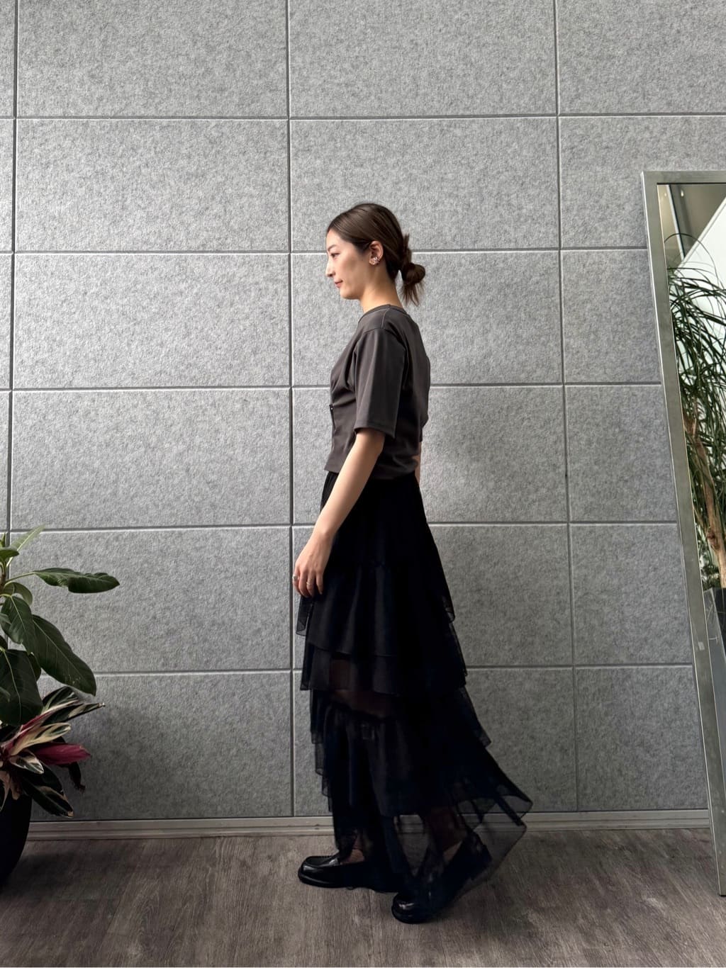 uchi__yamaさんの「CODE A｜corset jersey tee」を使ったコーディネート