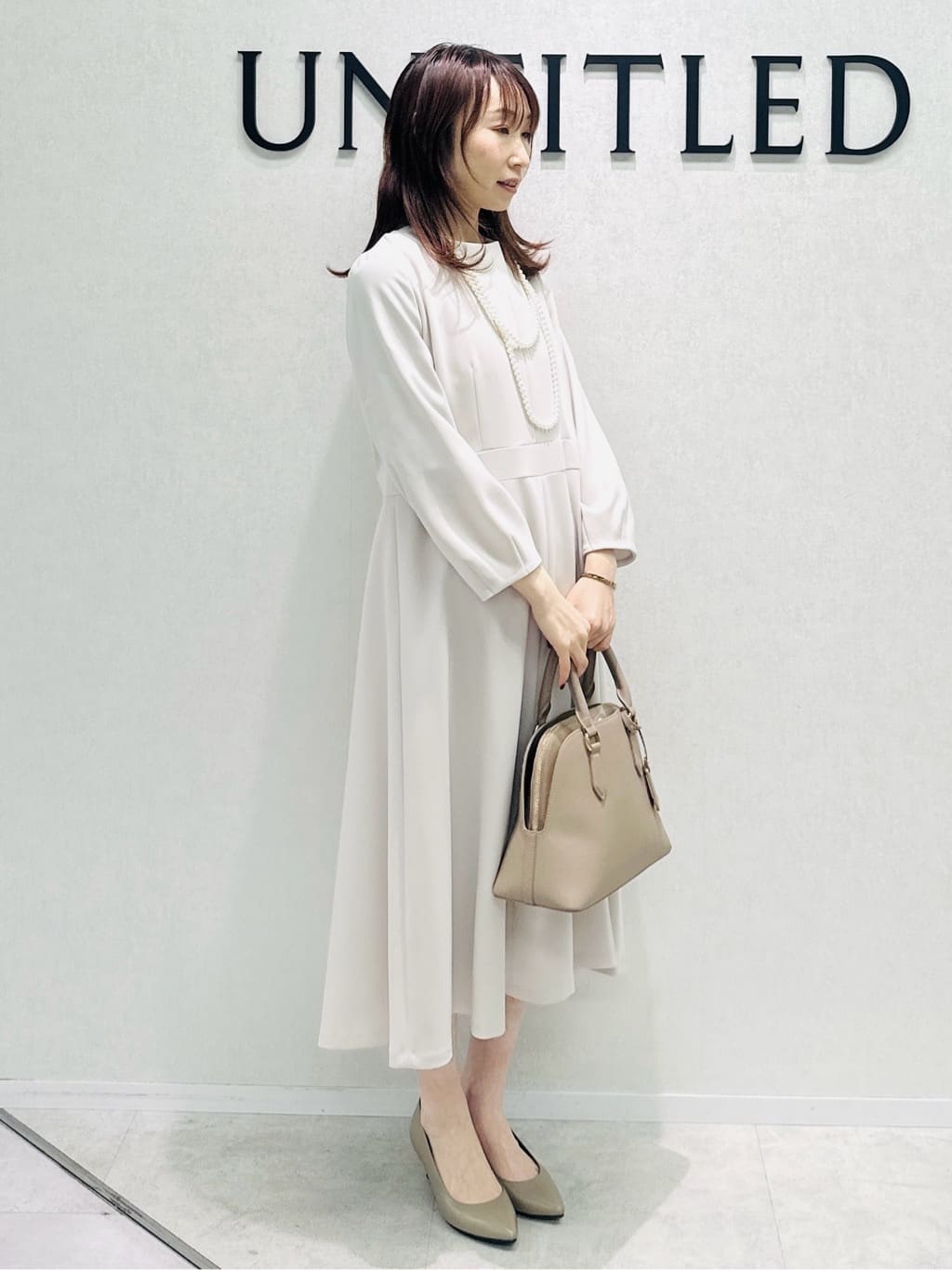 Miwaさんの「UNTITLED｜【追加6/日本製】2連フェイクパールネックレス」を使ったコーディネート