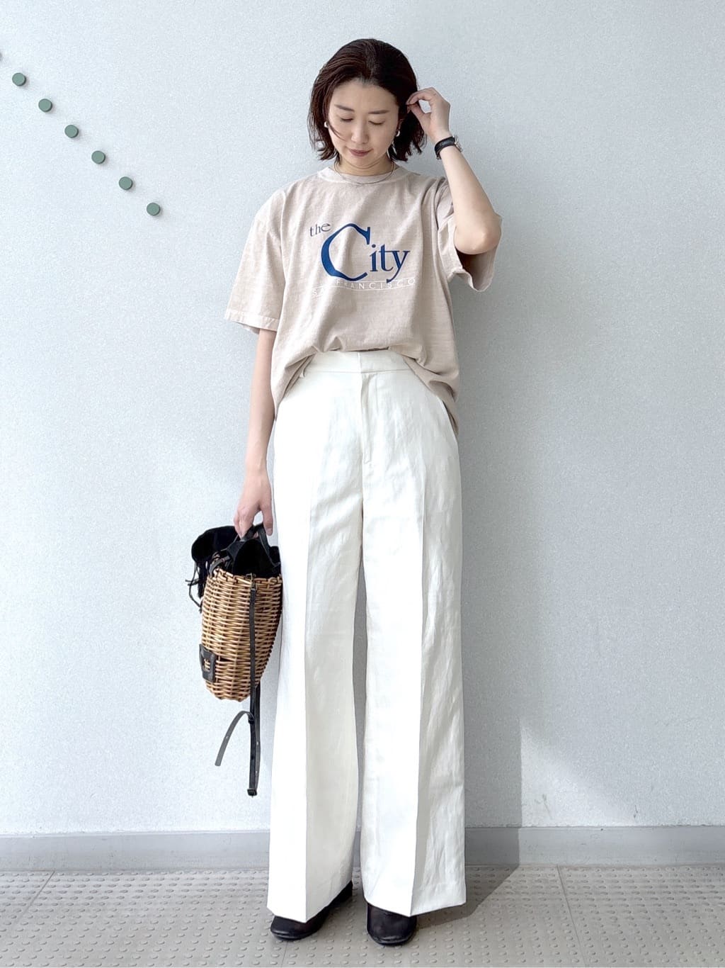 saitoさんの「DRESSTERIOR｜J．J．Mercer （ジェイジェイマーサー）【別注】プリントTシャツ」を使ったコーディネート