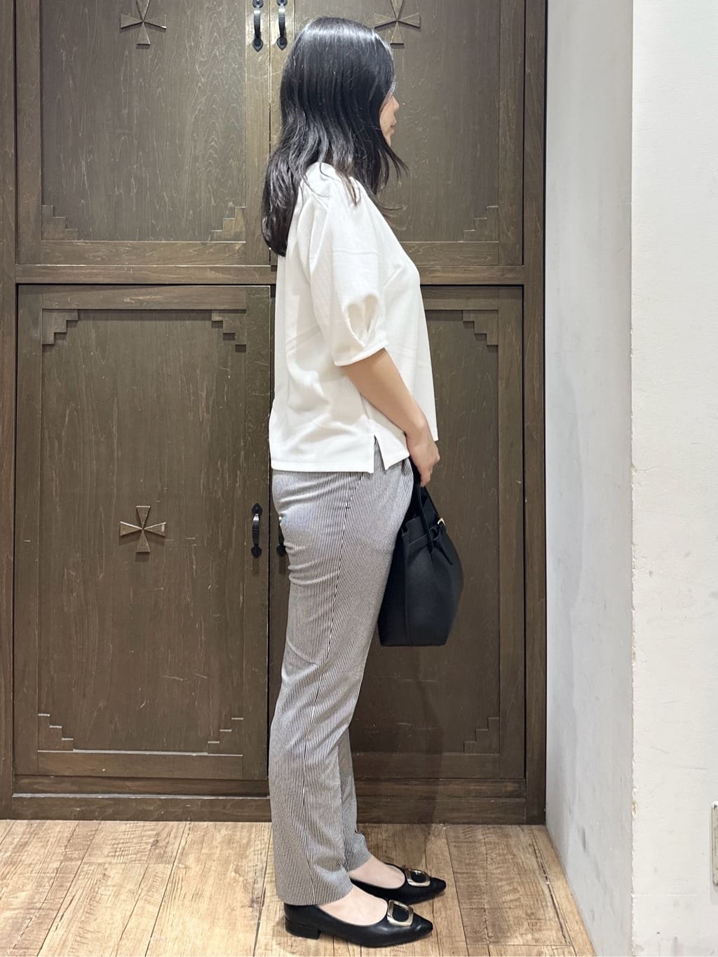 kanaさんの「index｜タックパフトップス【洗濯機OK／UVケア／接触冷感】」を使ったコーディネート