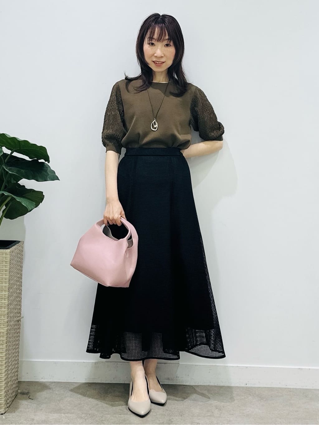 Miwaさんの「UNTITLED｜【洗える】エレガンススリーブニット」を使ったコーディネート